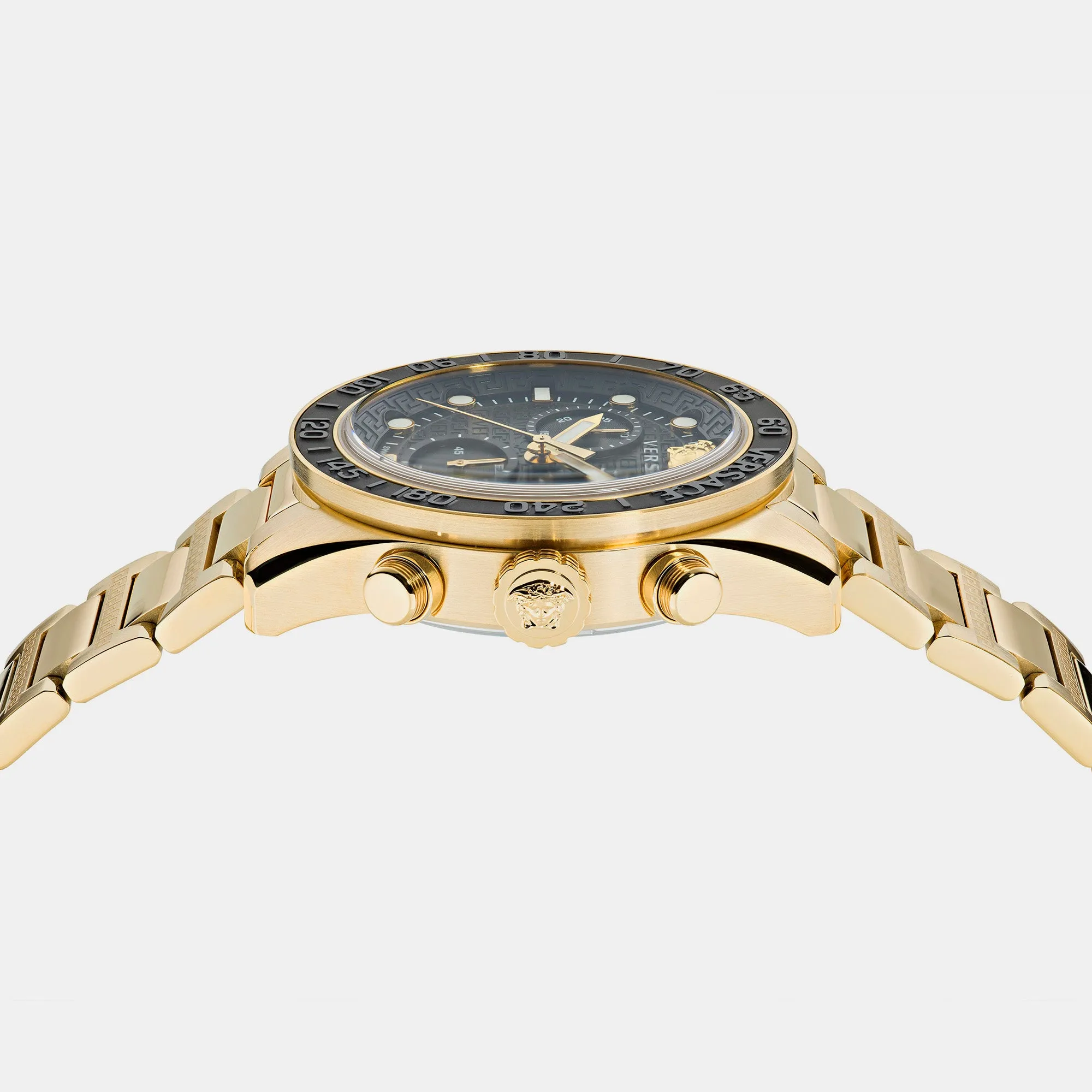 Men's Black Chronograph Stainless Steel Watch VE6K00523