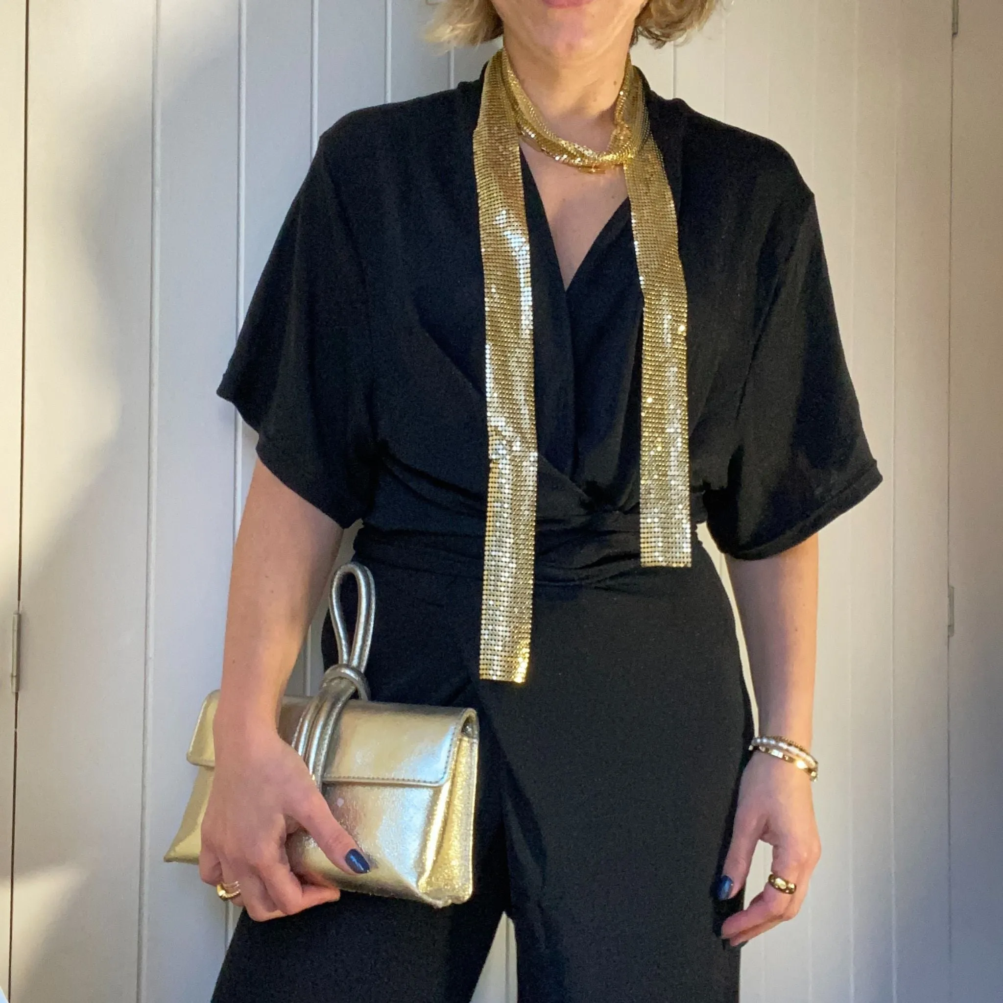 Metallic Skinny Scarves