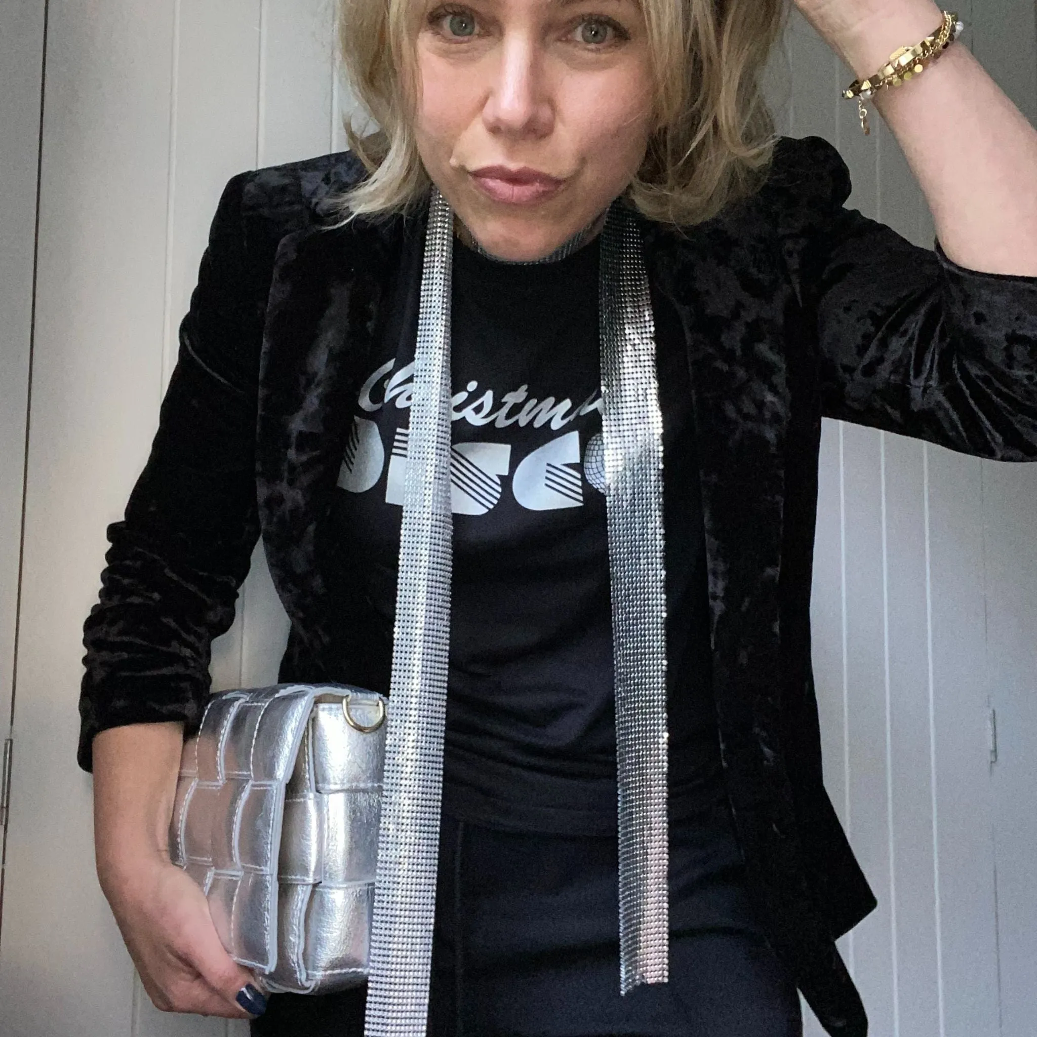 Metallic Skinny Scarves