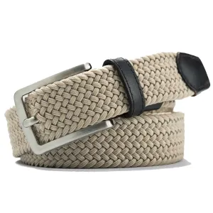 MEYER Woven Belt - Super Stretch - Beige