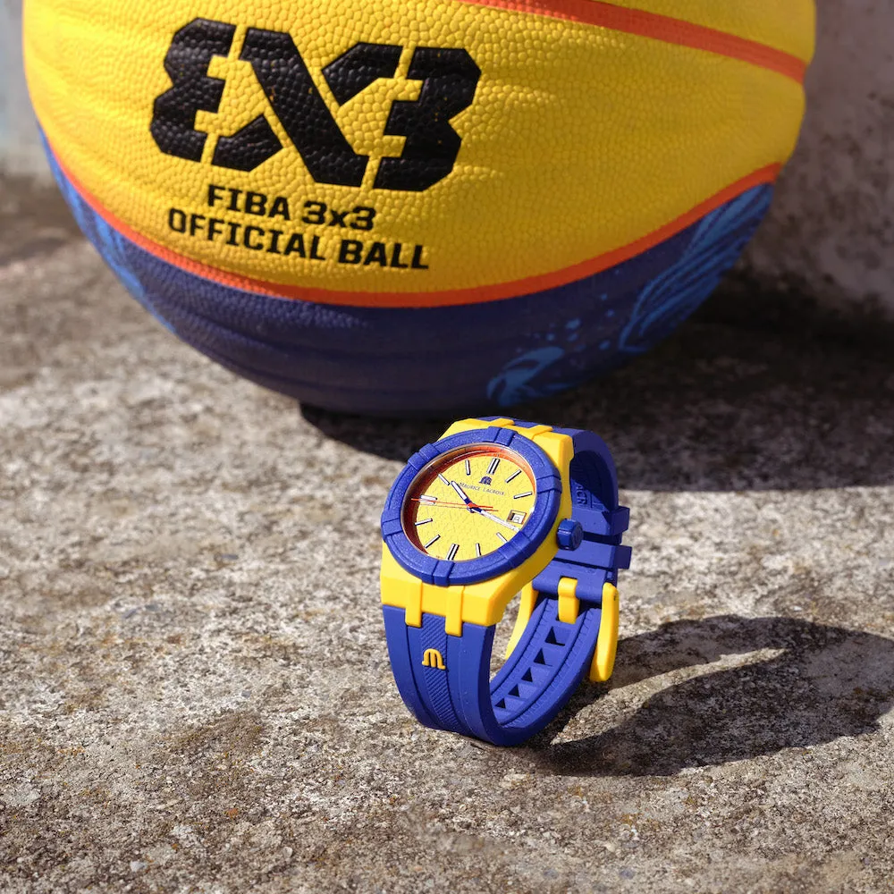 ML Watch Aikon Quartz TIDE FIBA Yellow Blue Special Edition