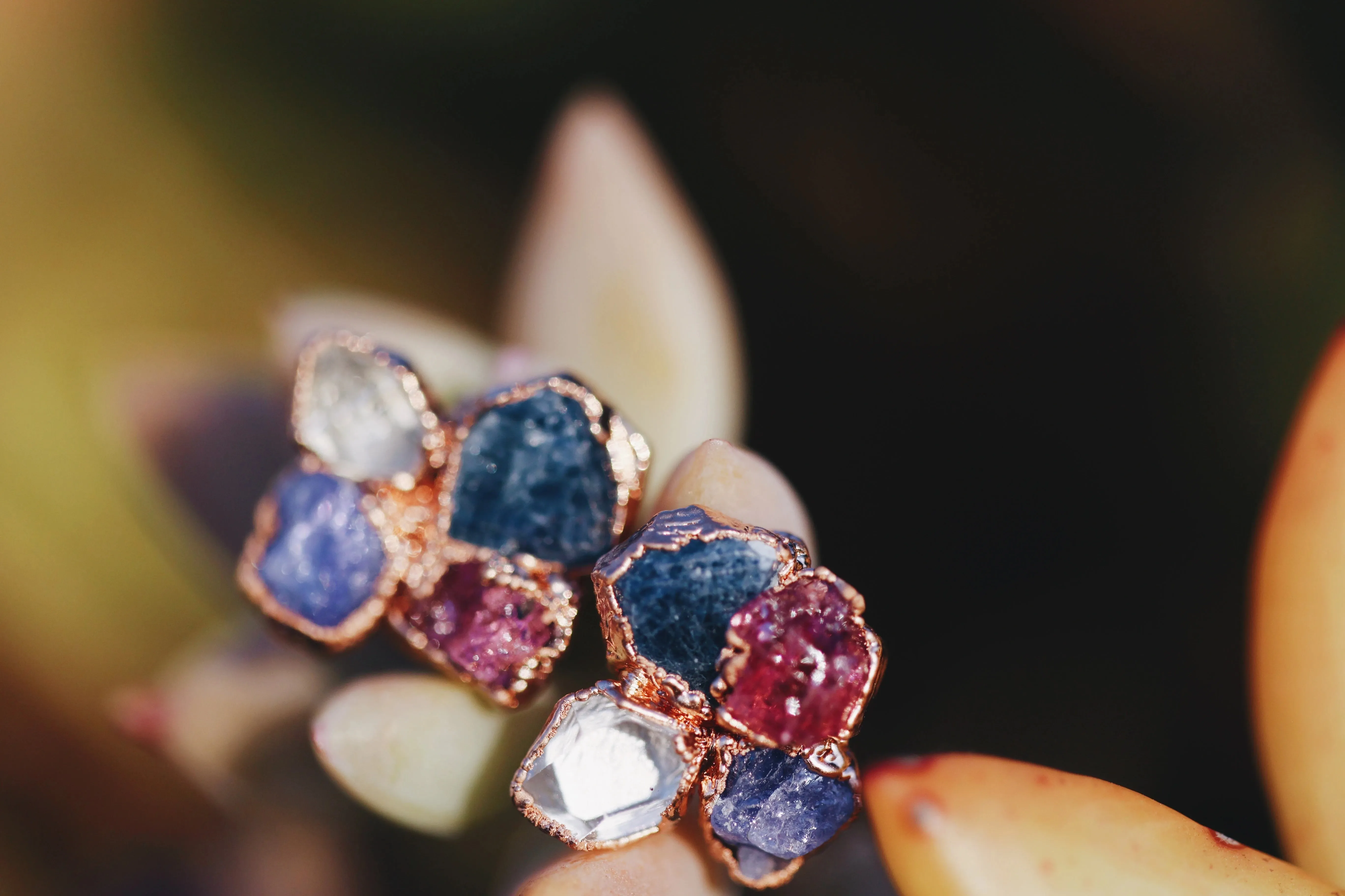 Multi Stone Earrings · Customizable