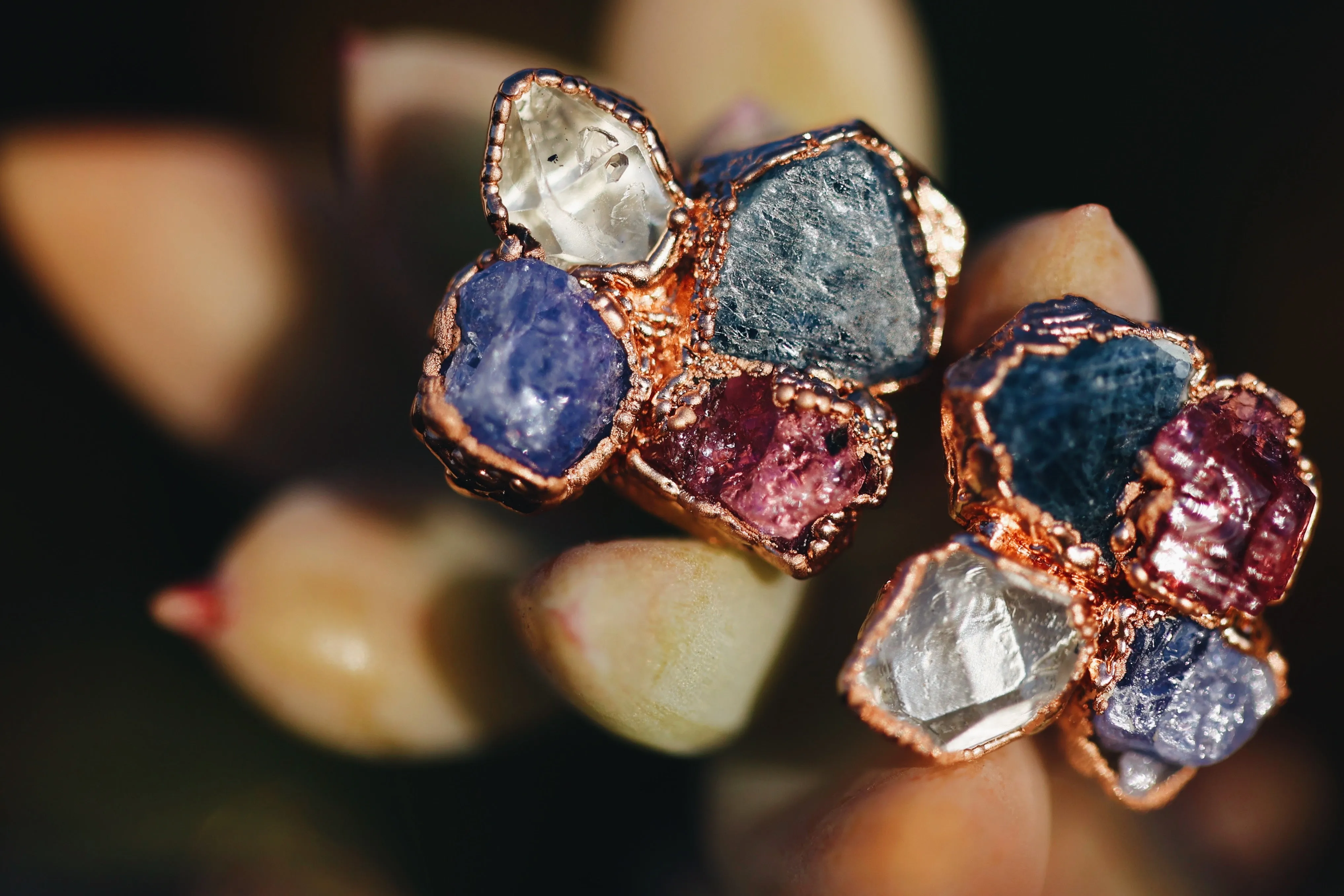 Multi Stone Earrings · Customizable
