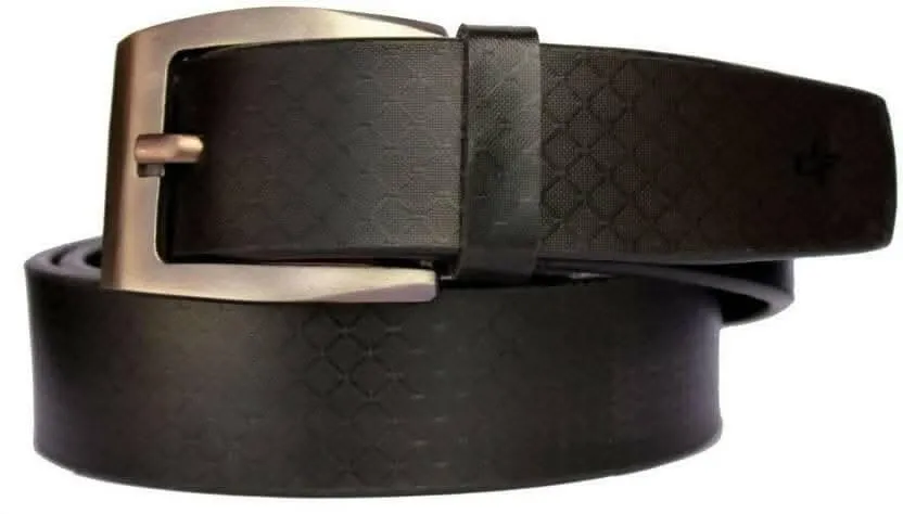 Multispace Black Belt with Black Album Wallet Men's Faux Leather