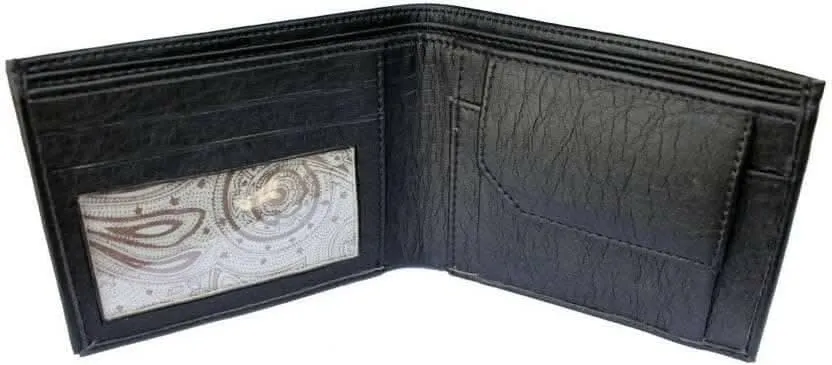 Multispace Black Belt with Black Album Wallet Men's Faux Leather