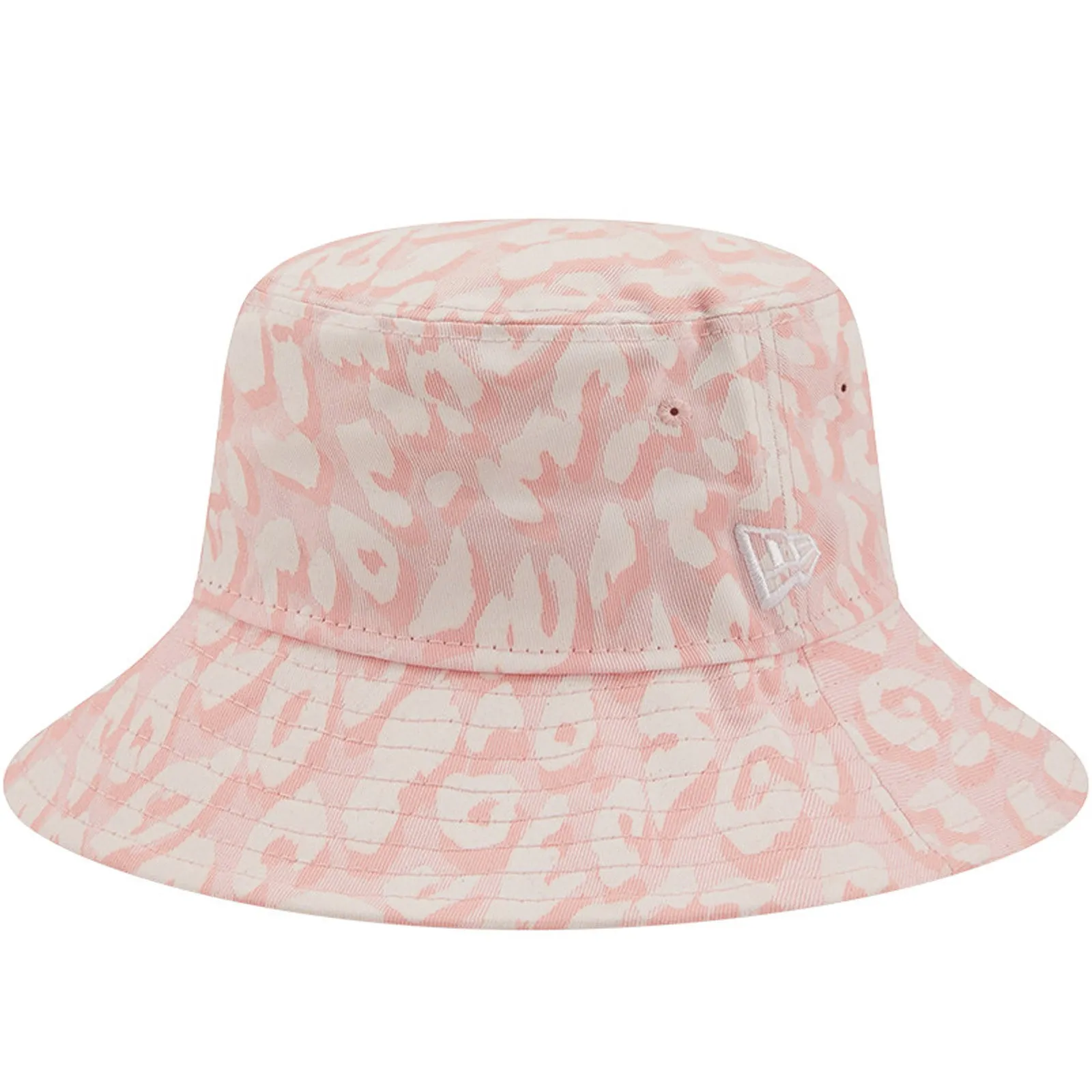 New Era Womens Leopard Print Bucket Hat - Pink