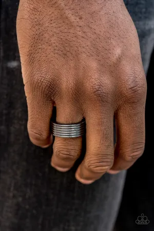 Open Door Jewelry - A Mans Man - Black Ring - Paparazzi Accessories