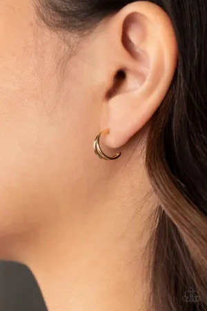 Open Door Jewelry - Charming Crescents - Gold Earrings - Paparazzi Accessories