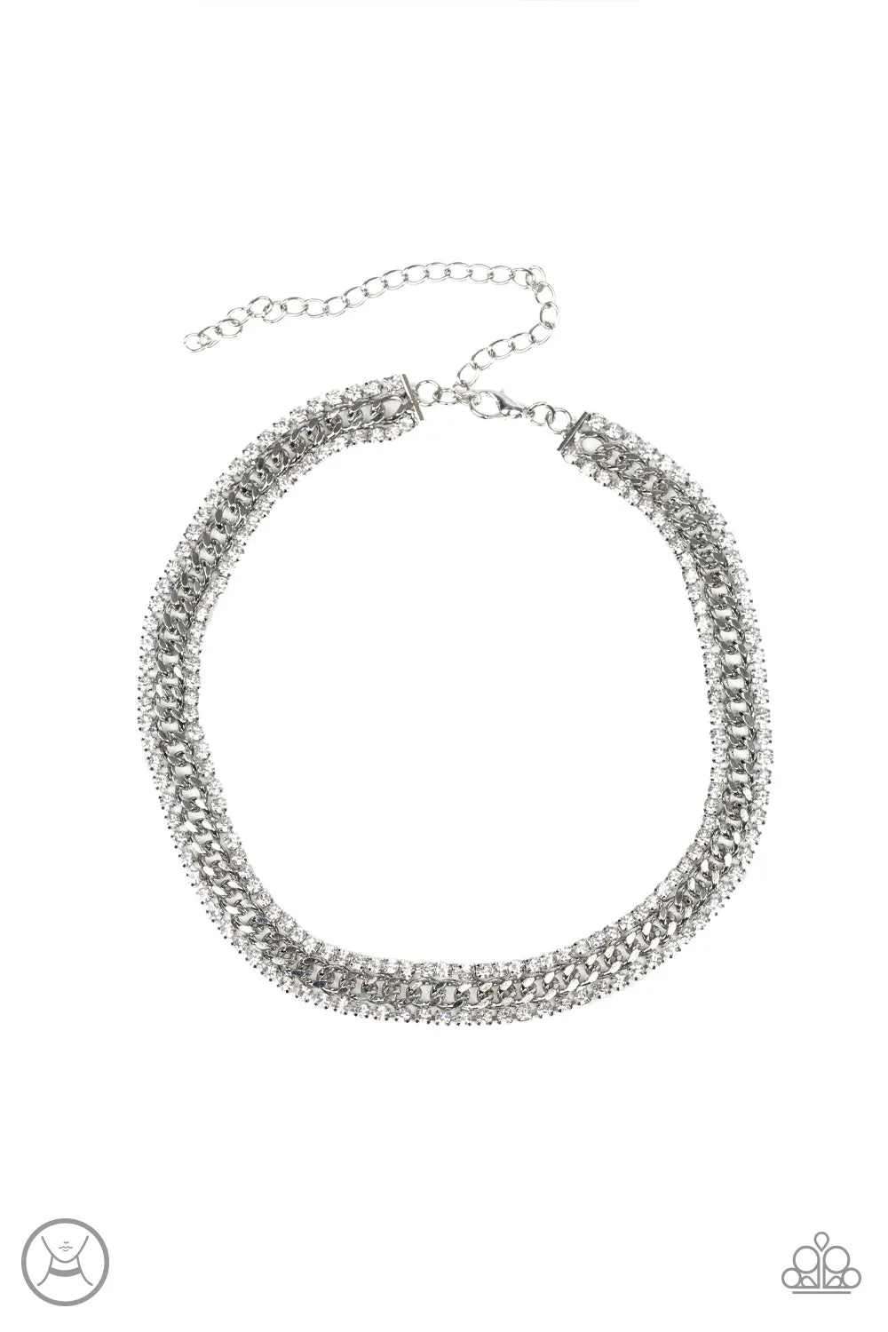 Open Door Jewelry - Empo-HER-ment - White Necklace - Paparazzi Accessories
