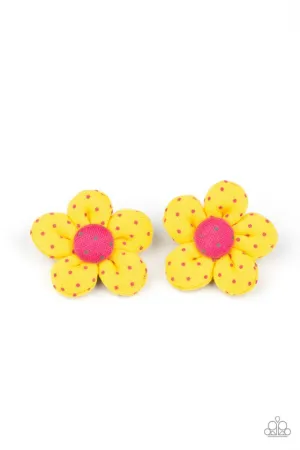 Paparazzi Hair Accessories ~ Polka Dotted Delight - Yellow