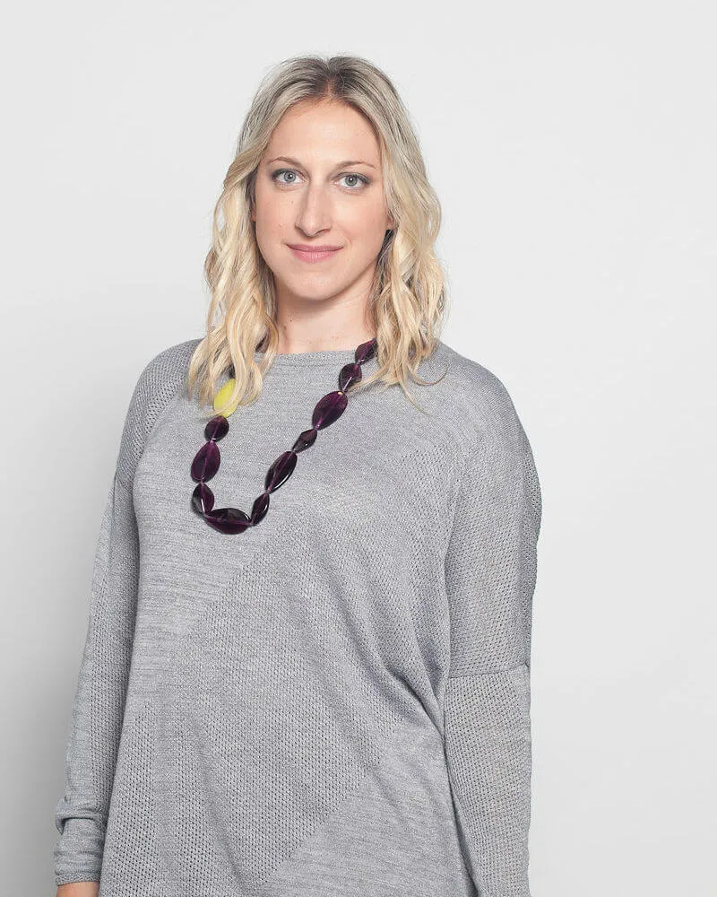 Purple Resin Clare Necklace