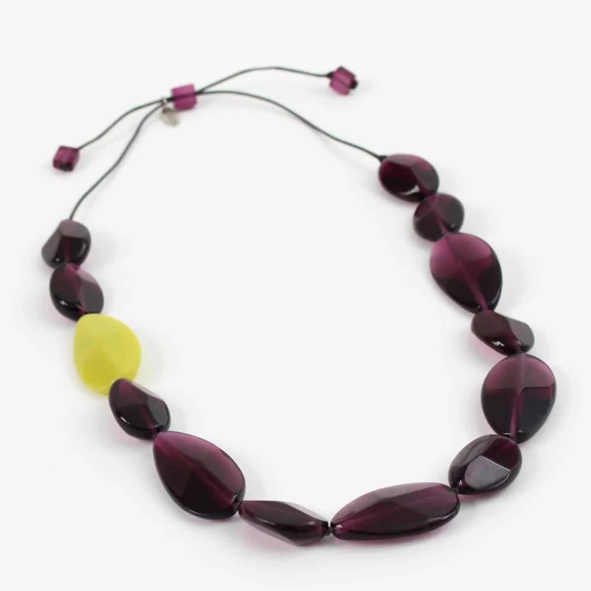 Purple Resin Clare Necklace