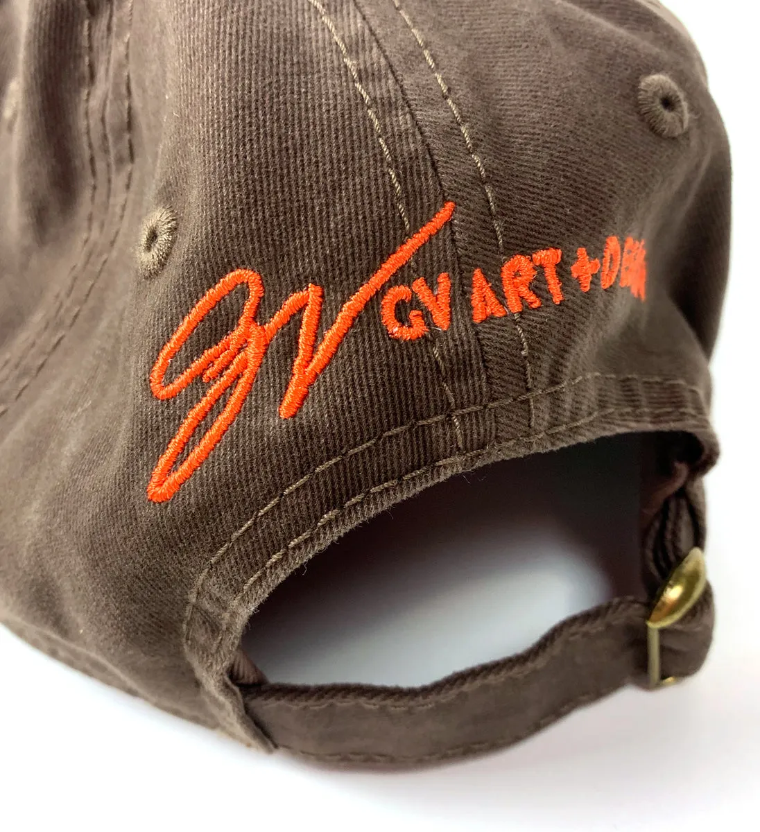 "The Land" Cleveland Dad Hat Brown and Orange