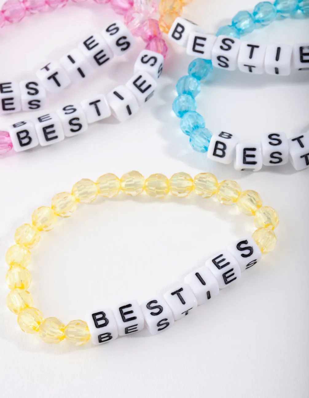 Rainbow Bestie Beaded Friendship Bracelet 5-Pack