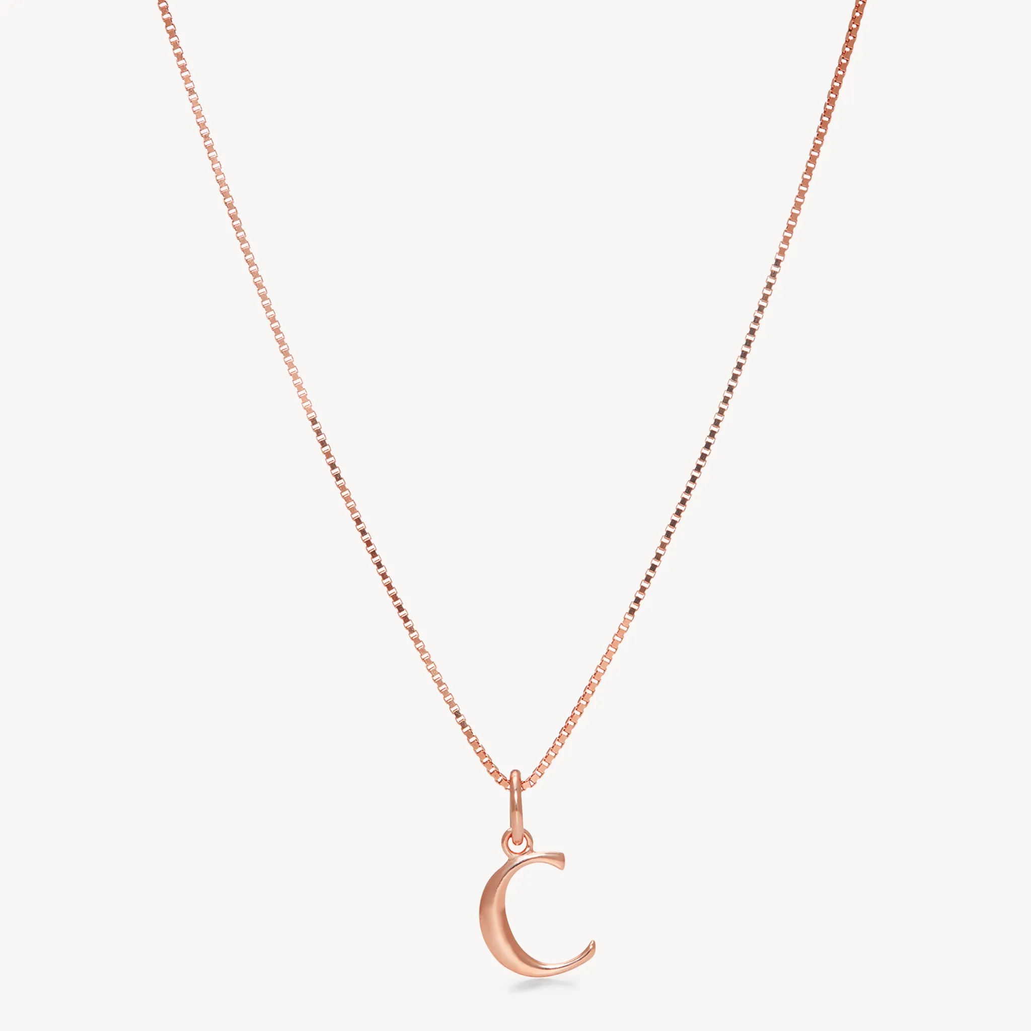 Rose Gold Letter Necklace