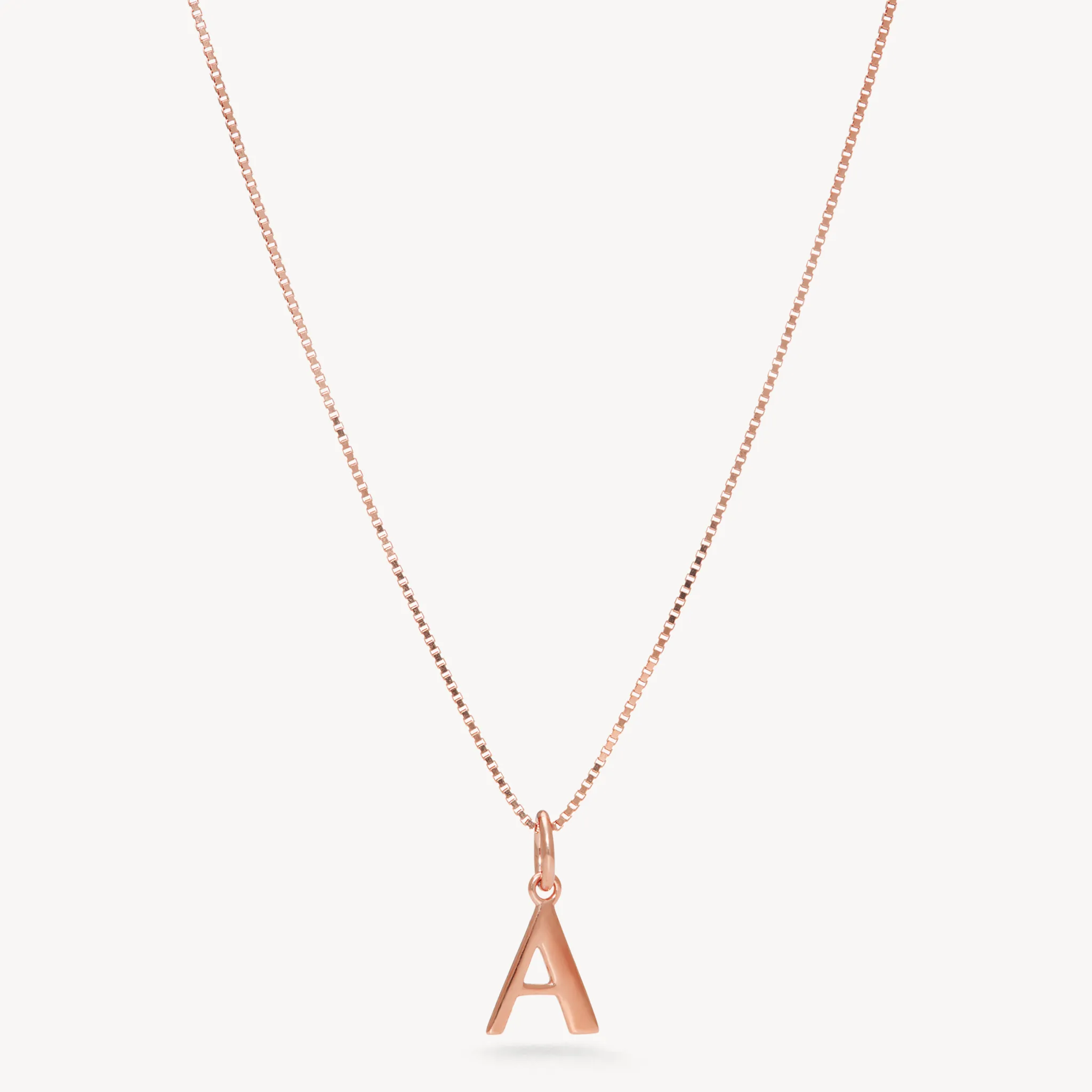 Rose Gold Letter Necklace