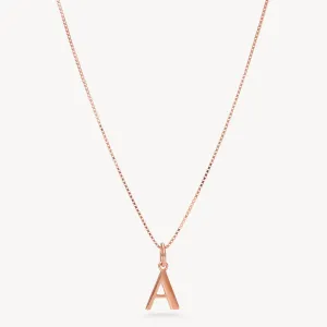 Rose Gold Letter Necklace