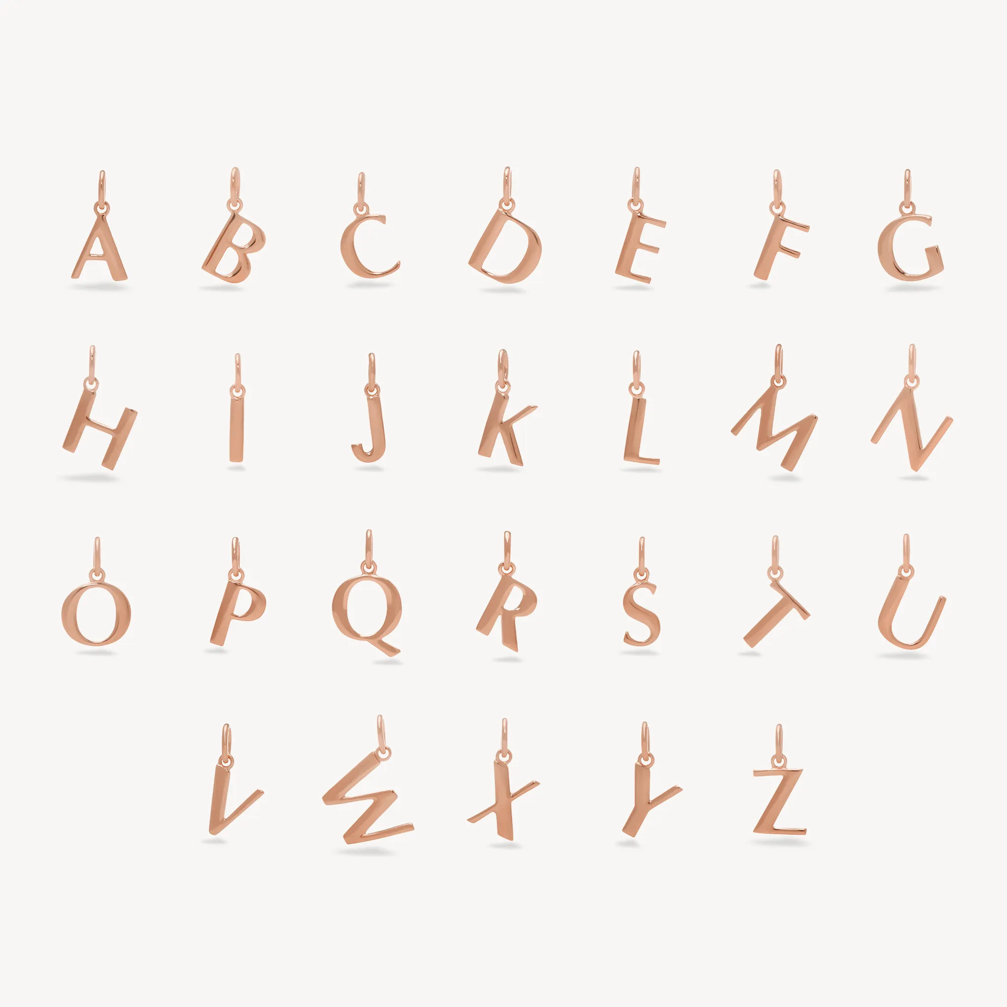 Rose Gold Letter Necklace