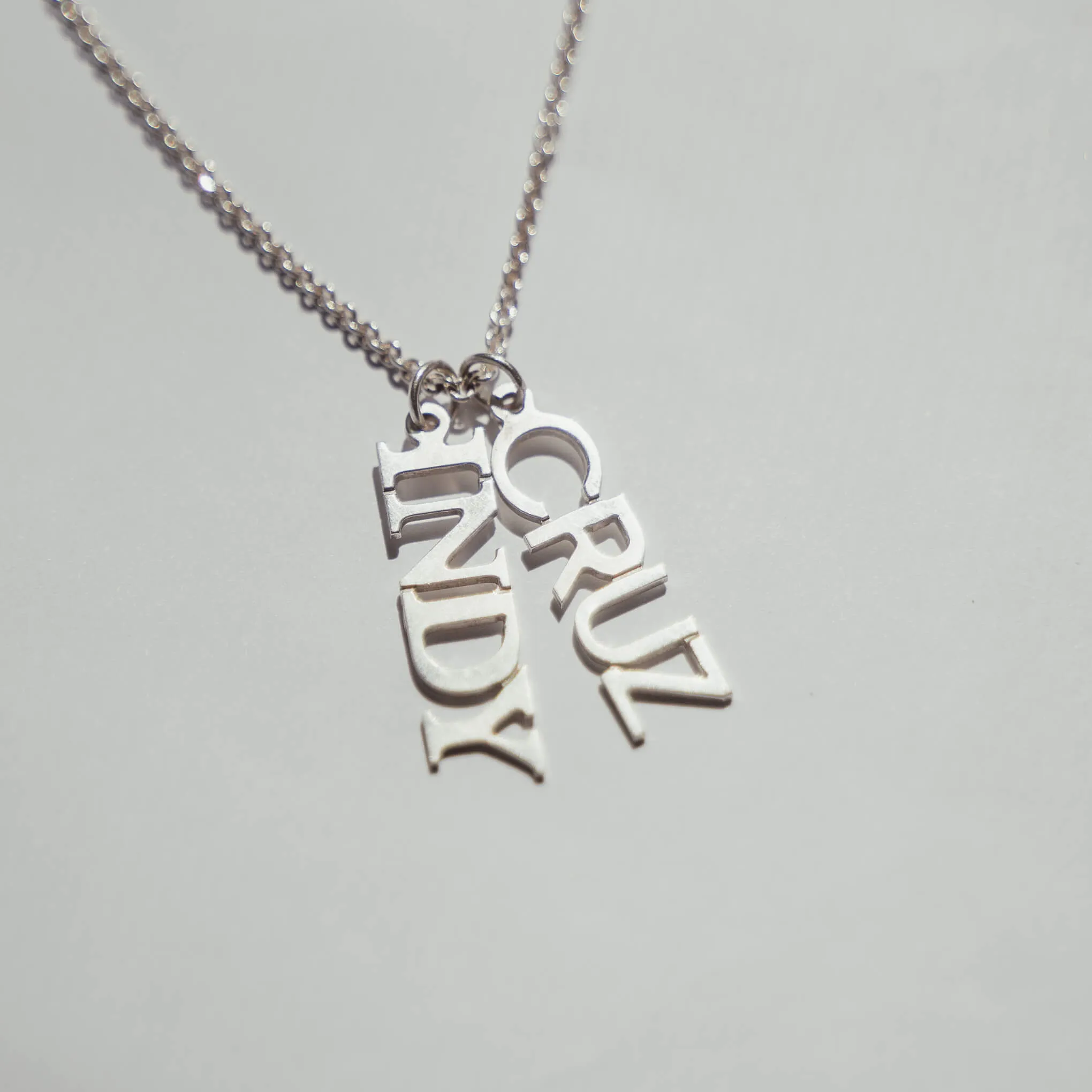 Silhouette Script Vertical Nameplate