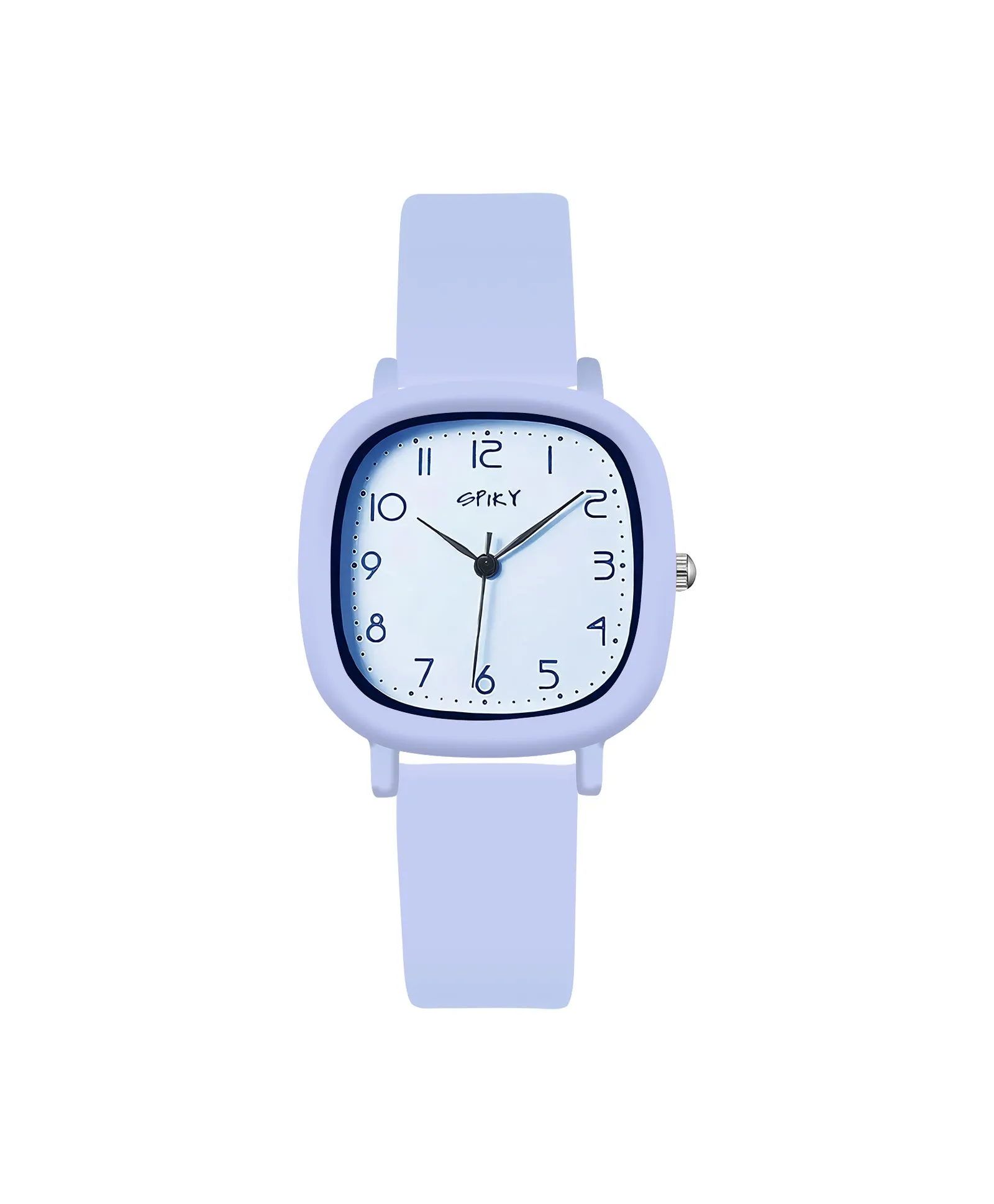 Spiky Eva19 Square Analog Watch for Kids - Brown