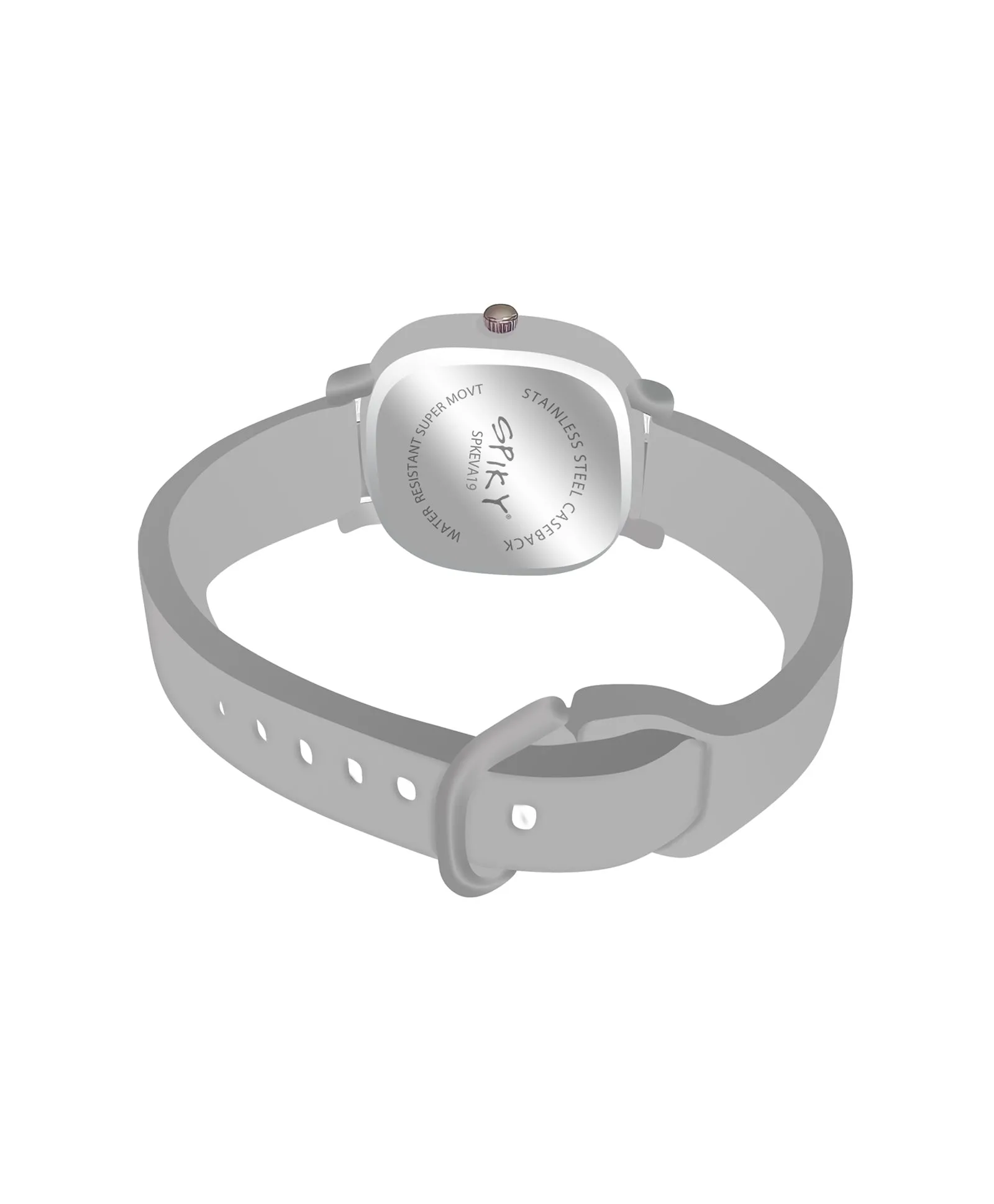Spiky Eva19 Square Analog Watch for Kids - Brown