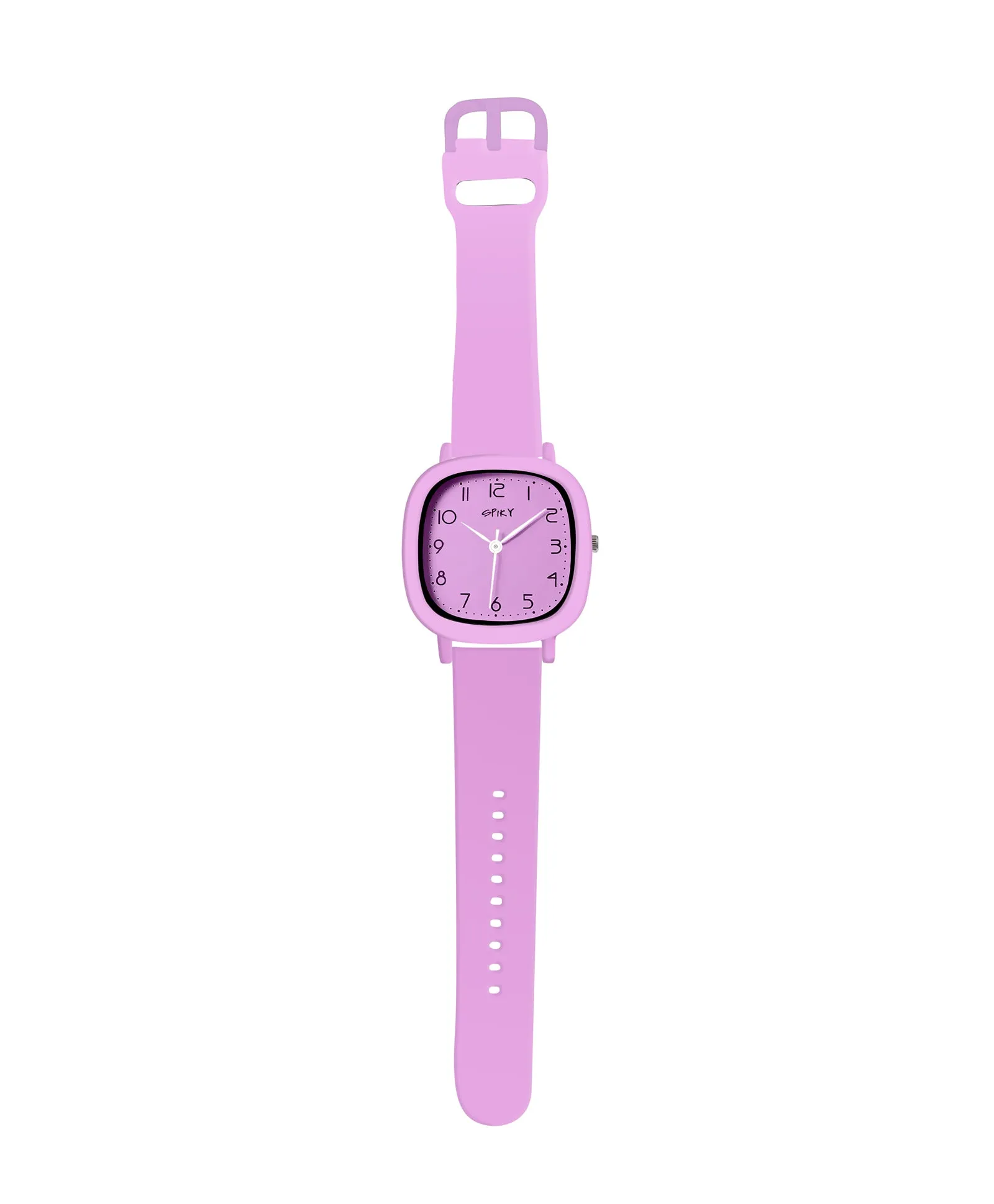 Spiky Eva19 Square Analog Watch for Kids - Brown