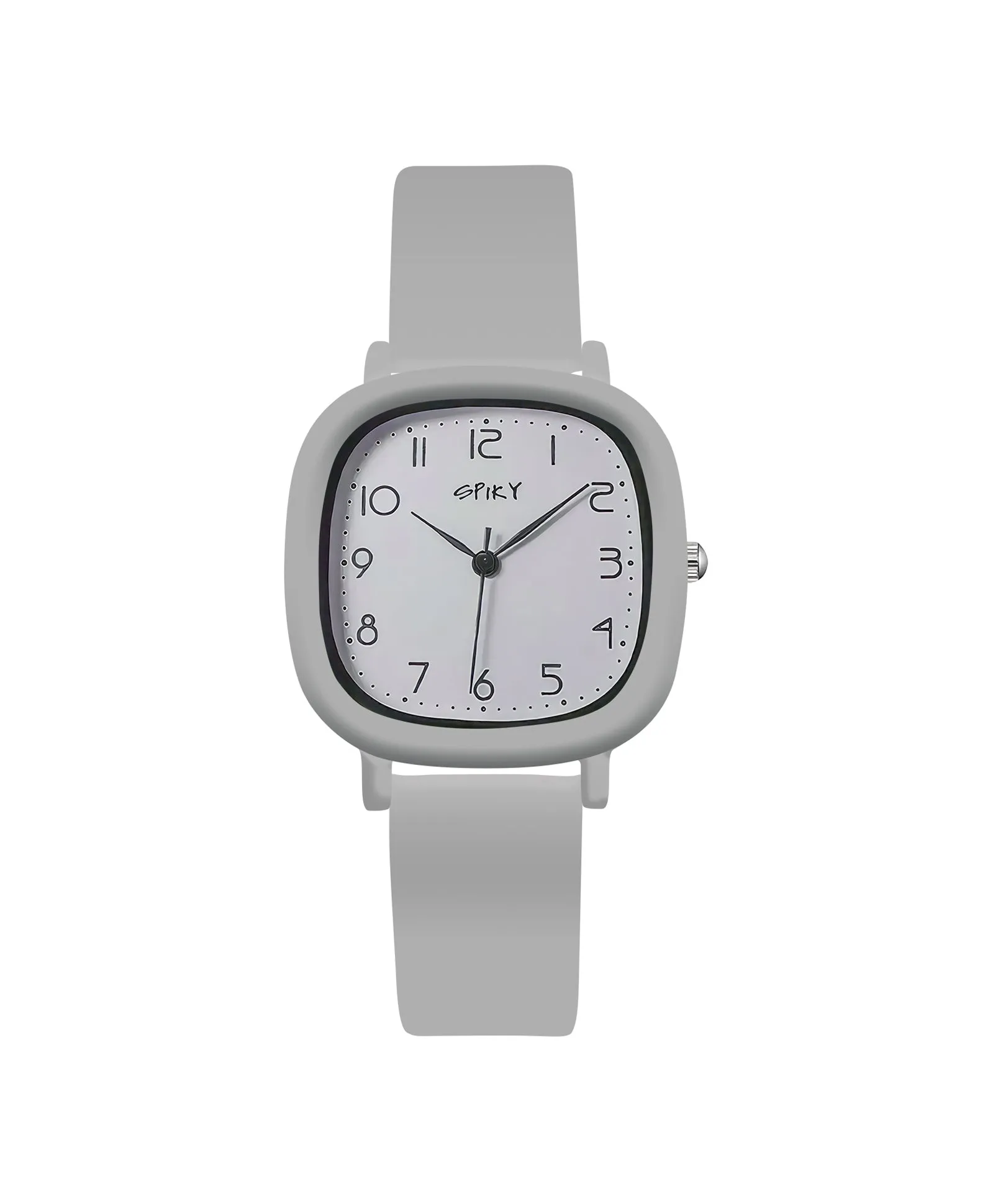 Spiky Eva19 Square Analog Watch for Kids - Brown