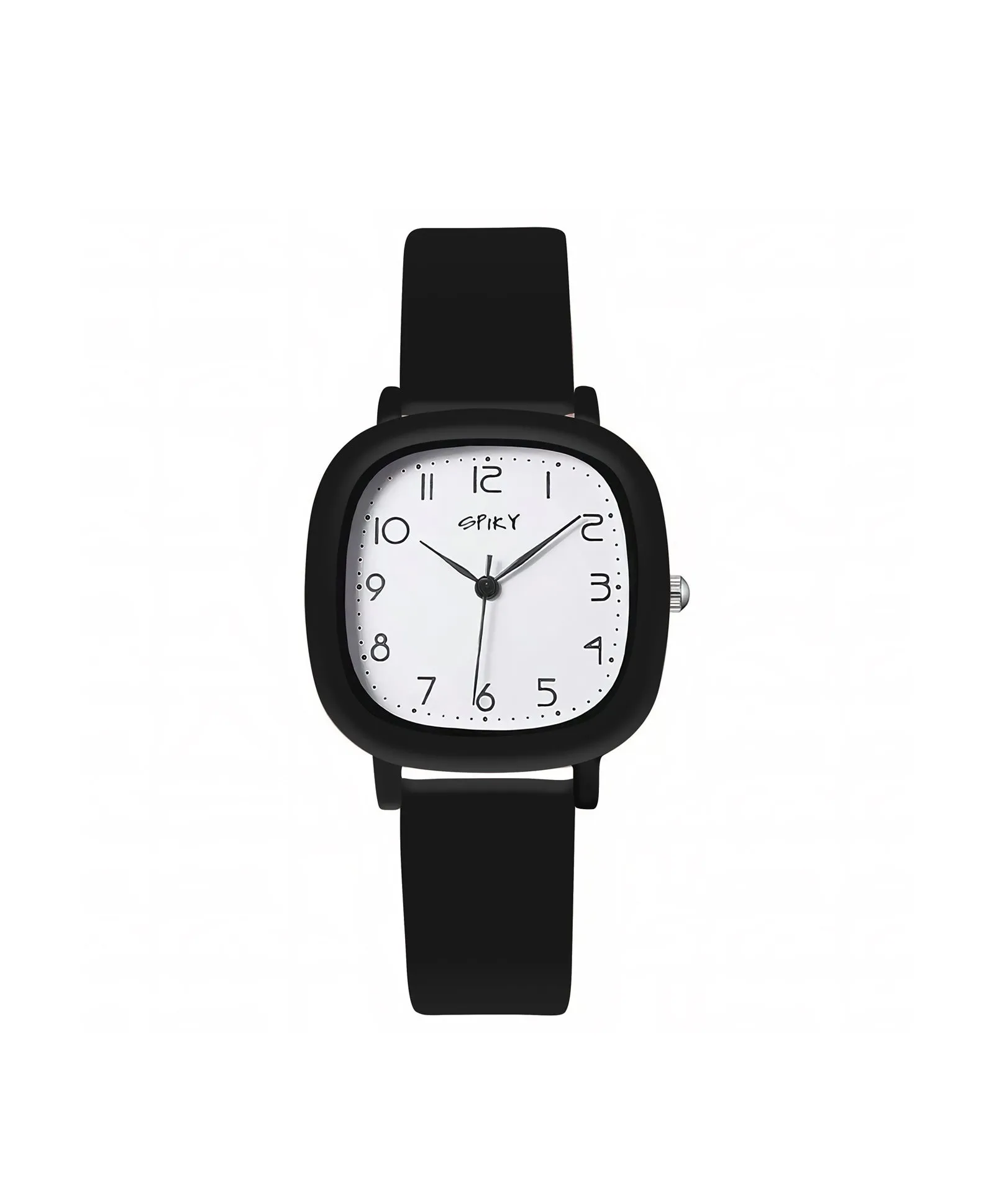 Spiky Eva19 Square Analog Watch for Kids - Brown