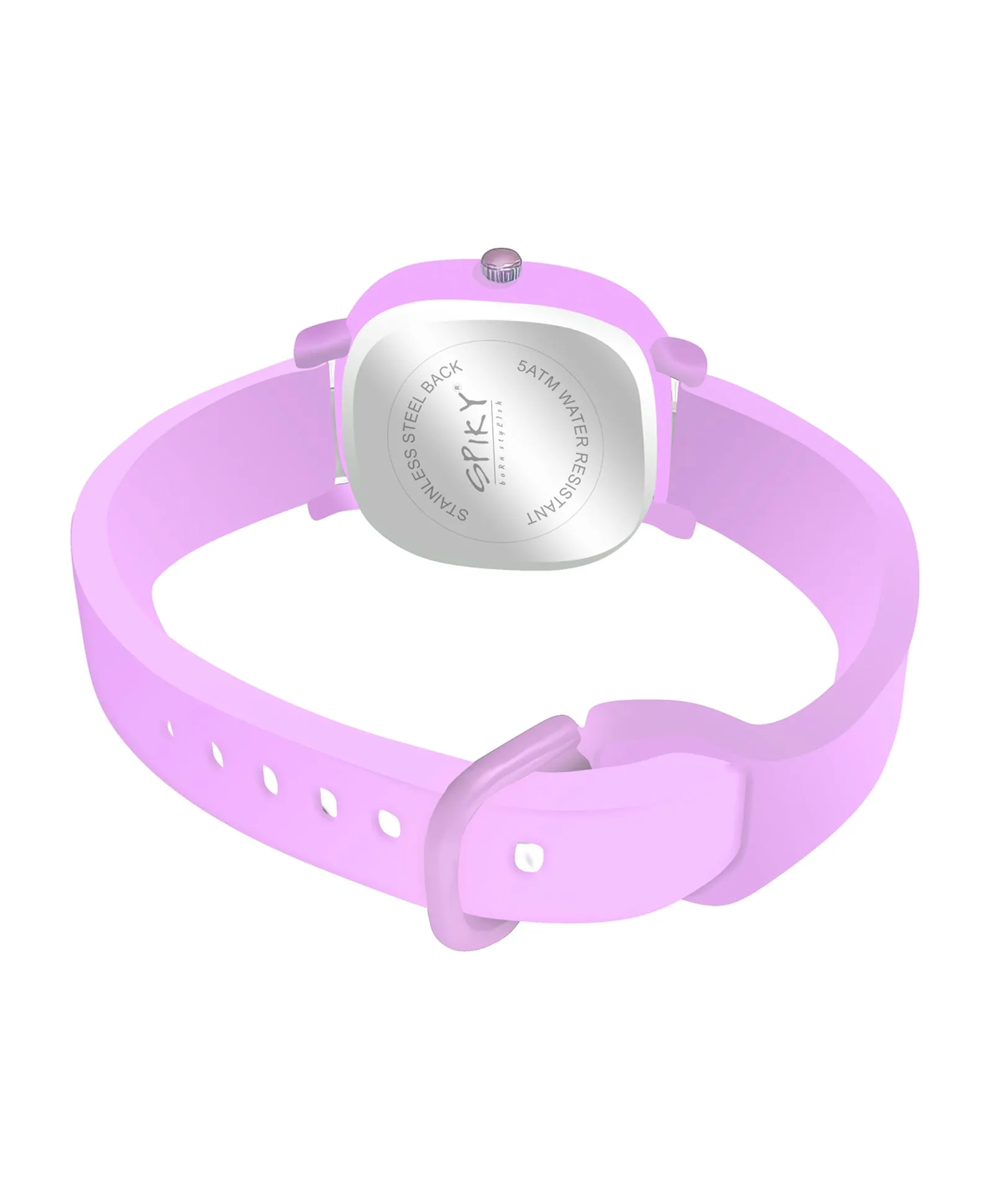 Spiky Eva19 Square Analog Watch for Kids - Green