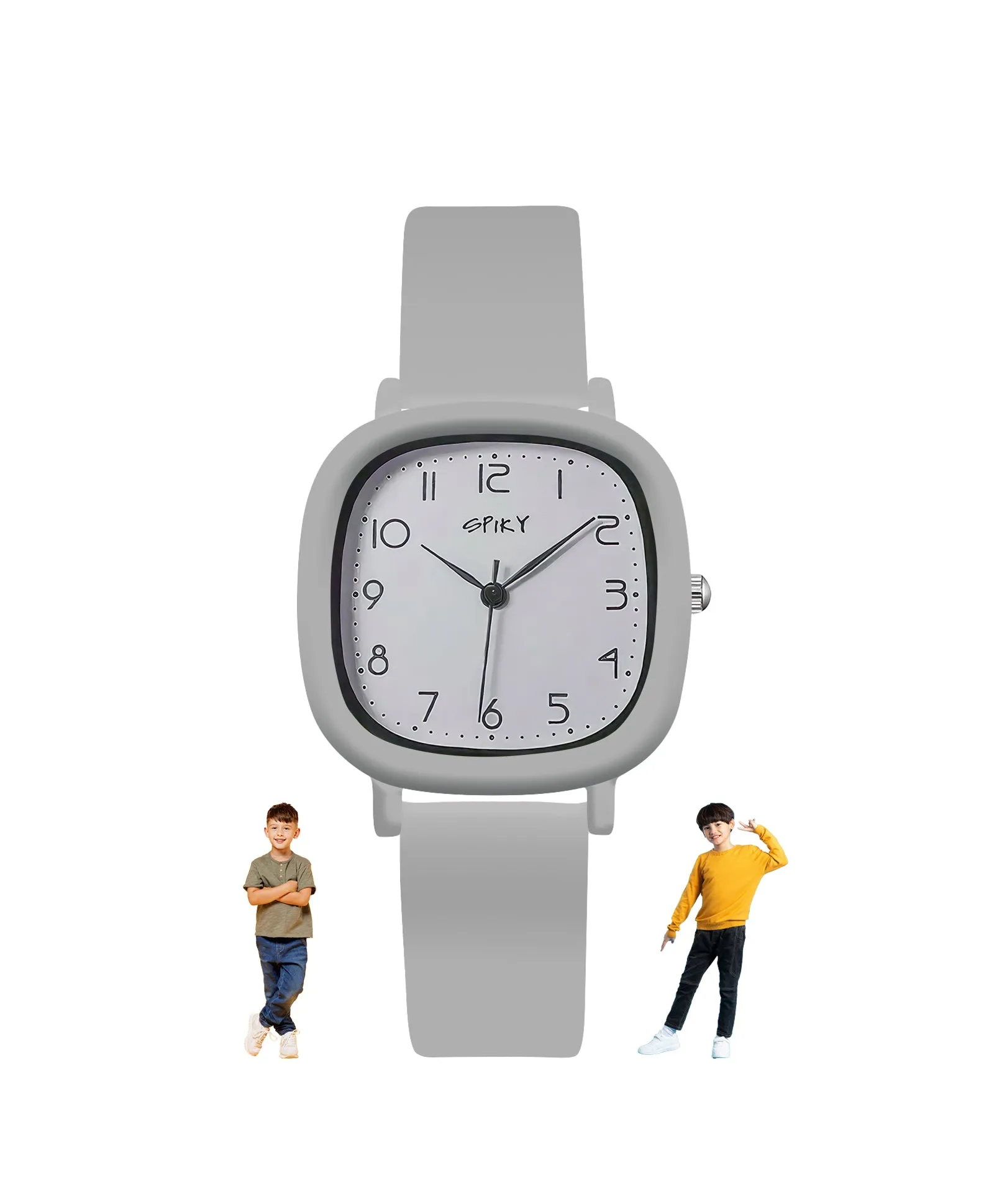 Spiky Eva19 Square Analog Watch for Kids - Green