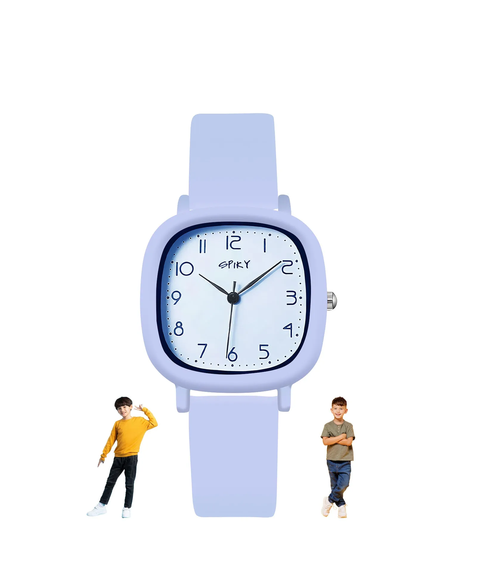 Spiky Eva19 Square Analog Watch for Kids - Green