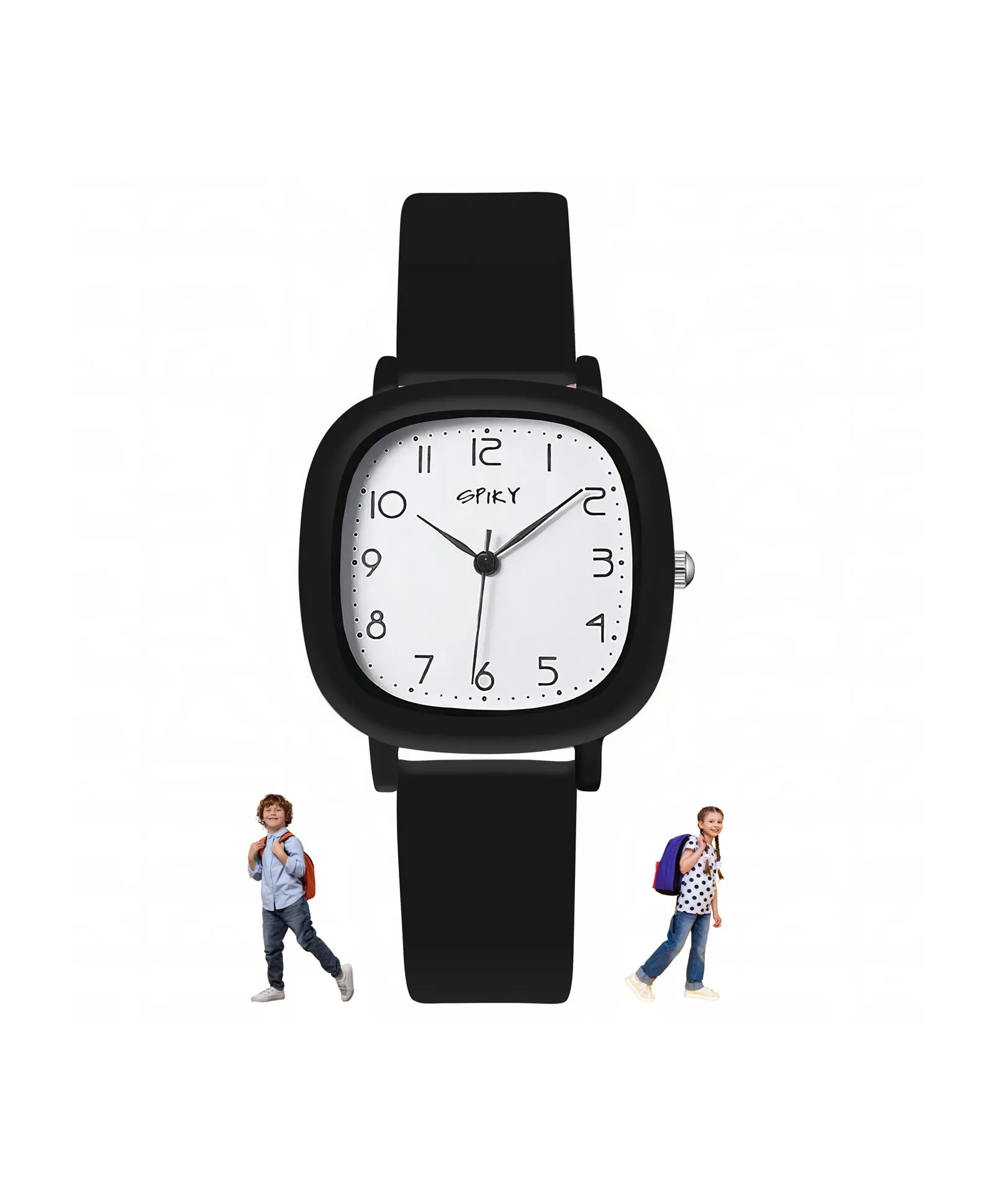 Spiky Eva19 Square Analog Watch for Kids - Green