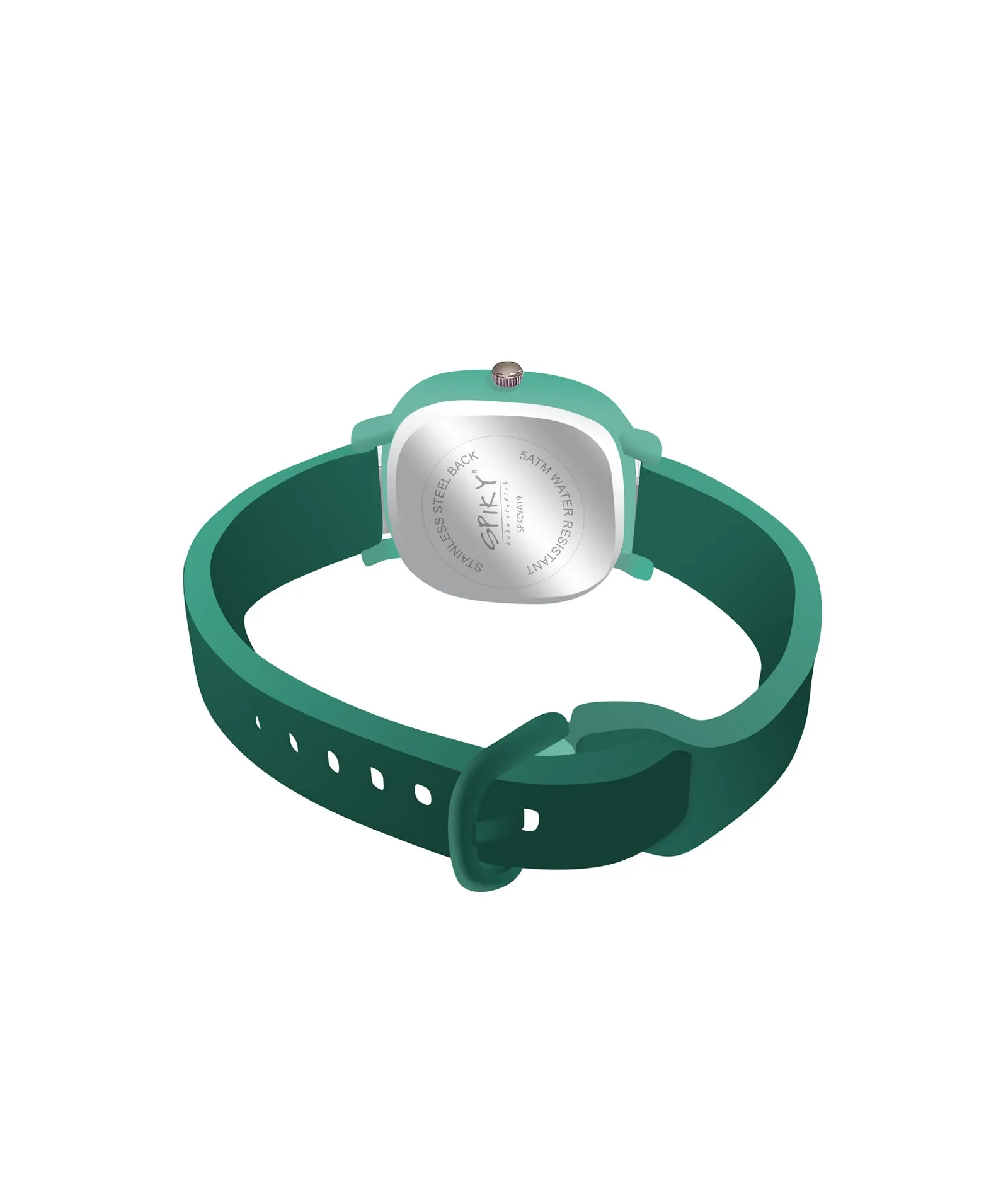 Spiky Eva19 Square Analog Watch for Kids - Green