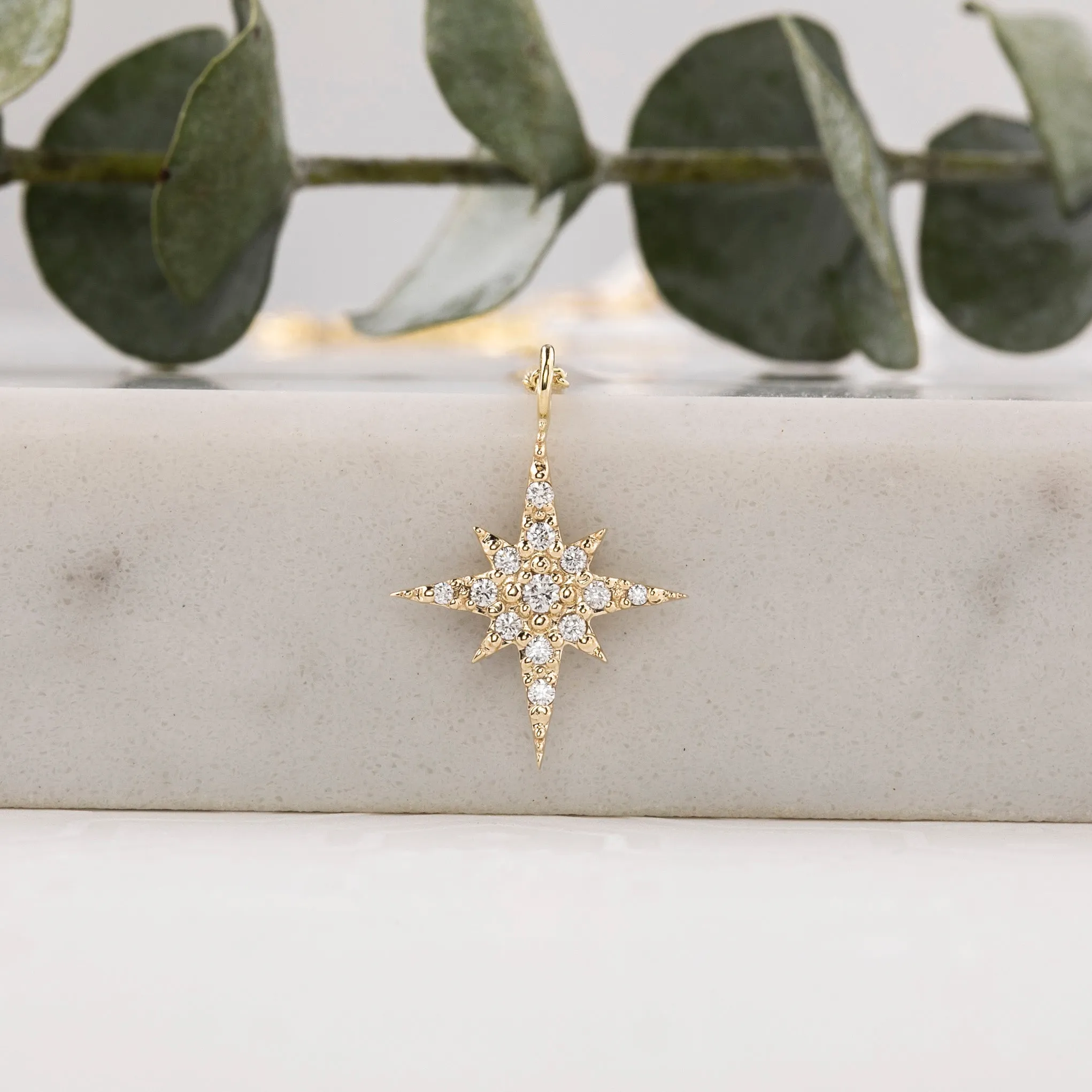 Starburst Diamond Pave Necklace (Large)