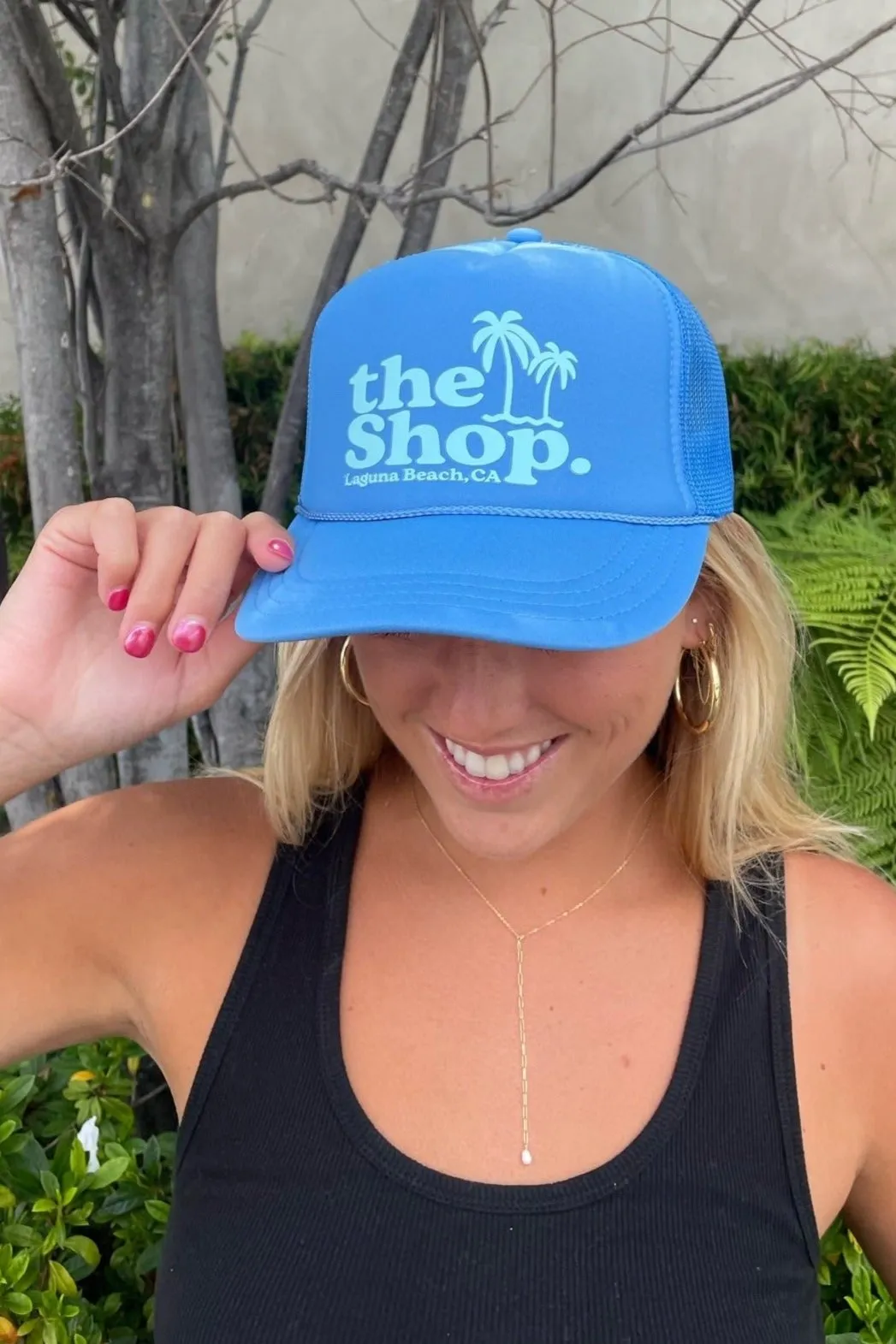 THE SHOP CLASSIC Palm Logo Trucker Hat - More Colors Available