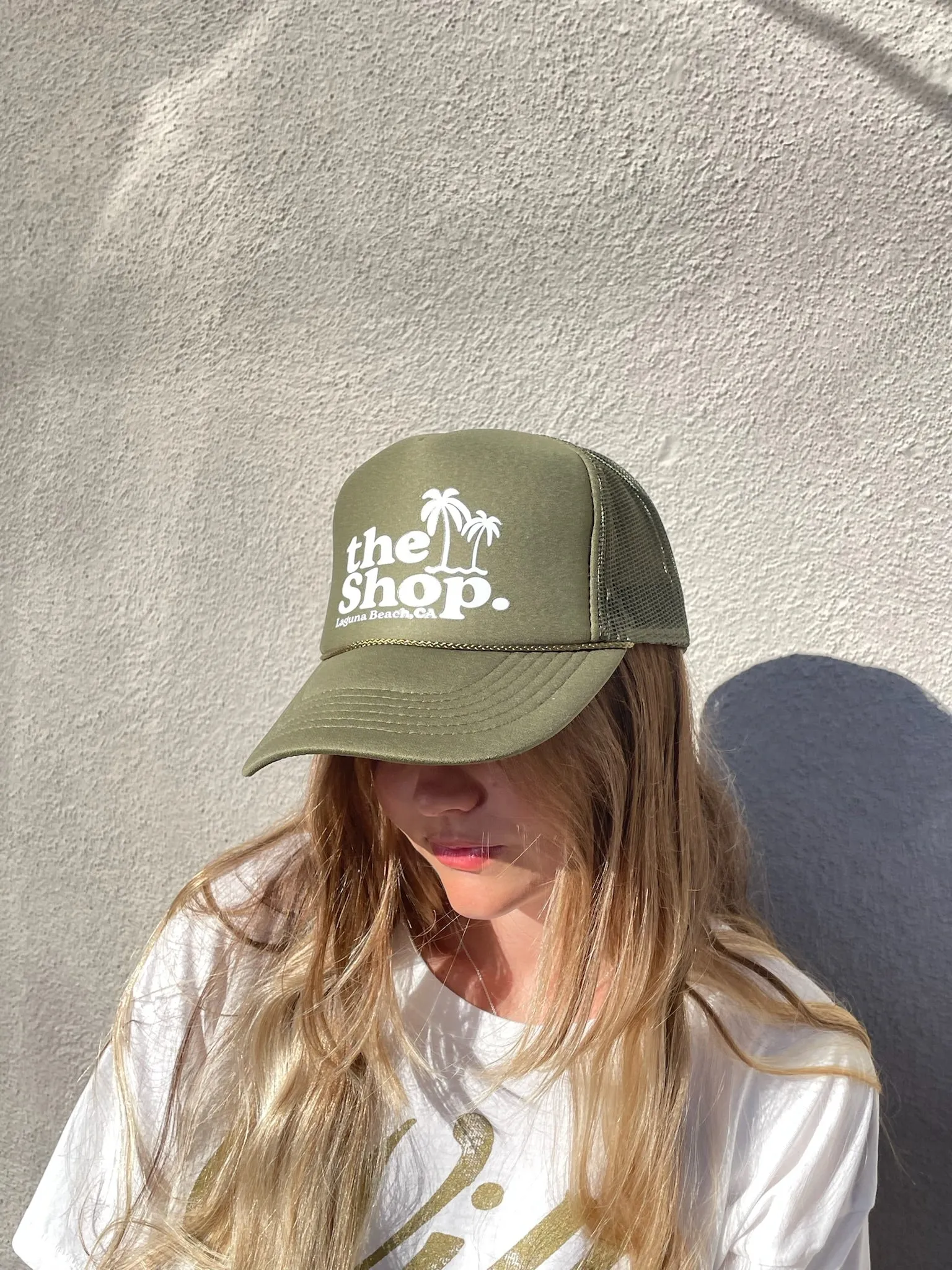 THE SHOP CLASSIC Palm Logo Trucker Hat - More Colors Available