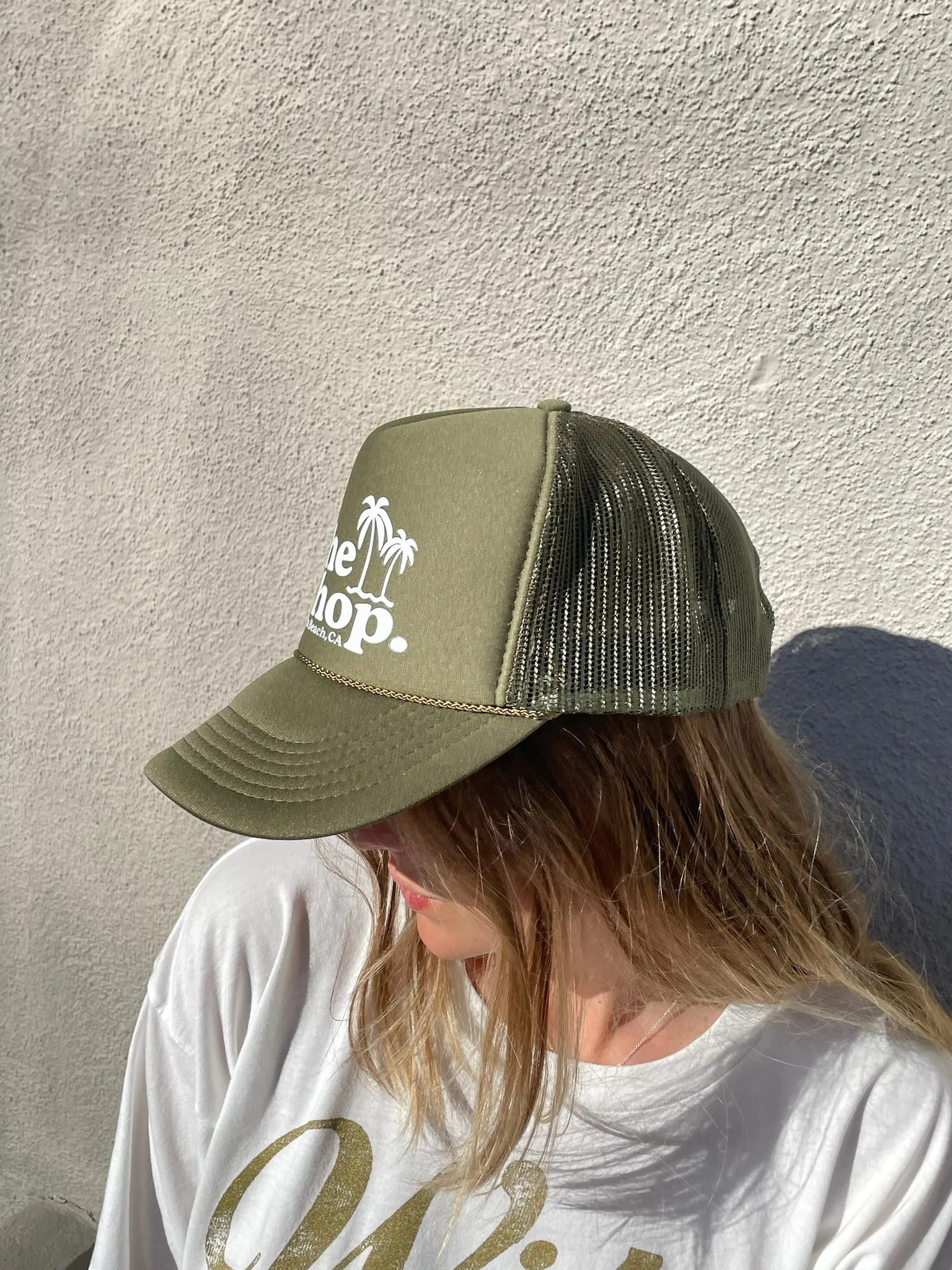 THE SHOP CLASSIC Palm Logo Trucker Hat - More Colors Available