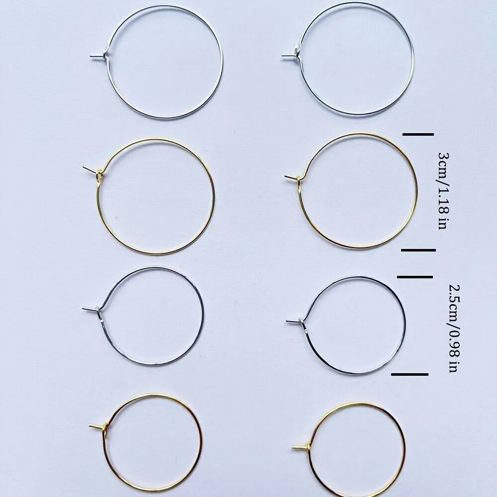 US Customize Handmade Beaded Decor Hoop Earrings Holiday Gift Self Women Girl