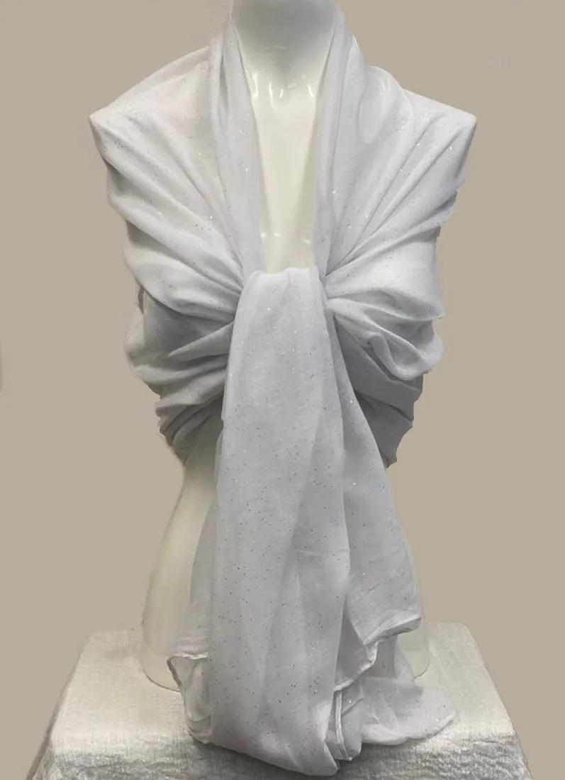 White Viscose Shawl